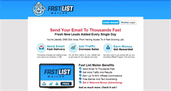 Desktop Screenshot of fastlistmailer.com