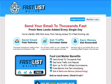 Tablet Screenshot of fastlistmailer.com